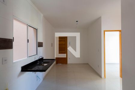 Sala e Cozinha Integrada  de apartamento para alugar com 2 quartos, 40m² em Artur Alvim, São Paulo