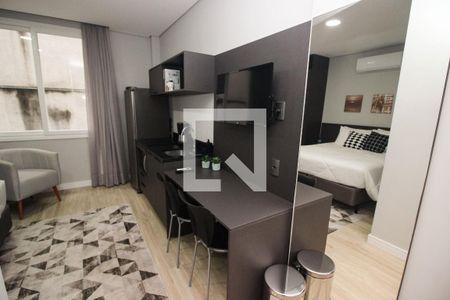 Sala/Cozinha de apartamento para alugar com 1 quarto, 22m² em Centro Histórico, Porto Alegre