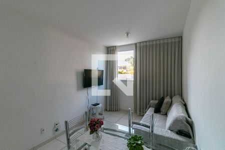 Sala de apartamento à venda com 2 quartos, 47m² em Caiçaras, Belo Horizonte