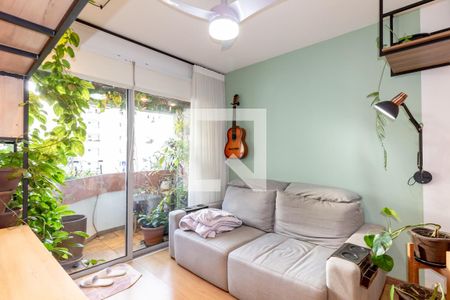 Sala de apartamento à venda com 2 quartos, 64m² em Indianópolis, São Paulo