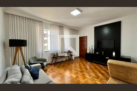 sala  de apartamento à venda com 4 quartos, 120m² em Lourdes, Belo Horizonte