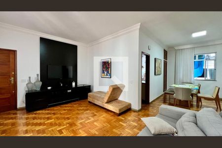 sala  de apartamento à venda com 4 quartos, 120m² em Lourdes, Belo Horizonte