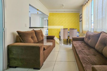Sala de apartamento para alugar com 2 quartos, 96m² em Balneario Cidade Atlantica, Guarujá