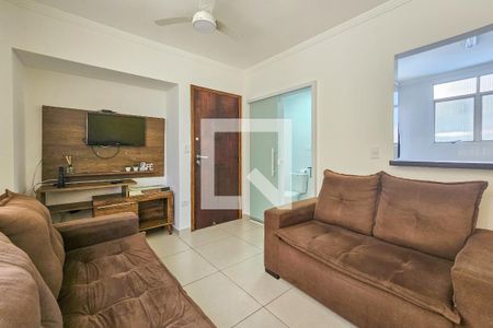 Sala de apartamento para alugar com 2 quartos, 96m² em Balneario Cidade Atlantica, Guarujá