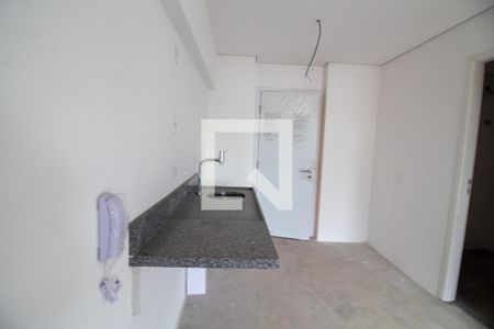 Cozinha de kitnet/studio à venda com 1 quarto, 23m² em Chácara Santo Antônio (zona Sul), São Paulo