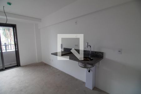 Cozinha de kitnet/studio à venda com 1 quarto, 23m² em Chácara Santo Antônio (zona Sul), São Paulo