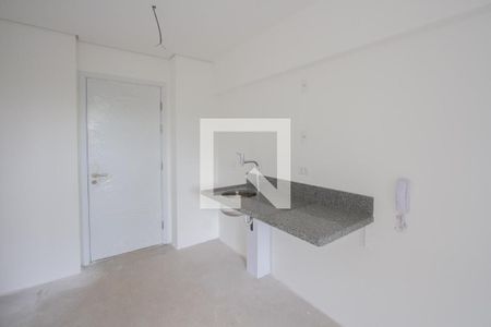 Cozinha de apartamento à venda com 1 quarto, 23m² em Chácara Santo Antônio (zona Sul), São Paulo