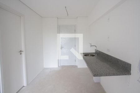 Cozinha de apartamento à venda com 1 quarto, 23m² em Chácara Santo Antônio (zona Sul), São Paulo