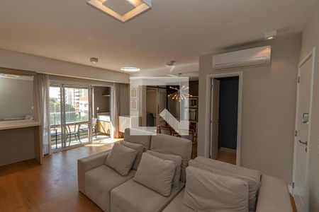 Sala de Estar/Jantar de apartamento para alugar com 2 quartos, 92m² em Cambuí, Campinas