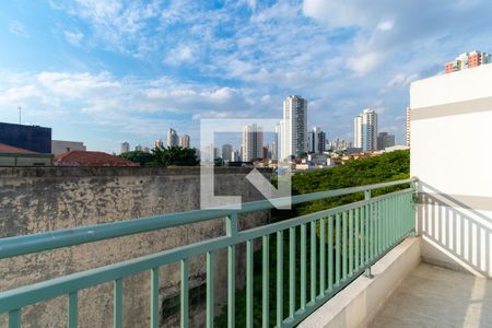 Varanda da Sala de apartamento à venda com 1 quarto, 27m² em Vila Bertioga, São Paulo