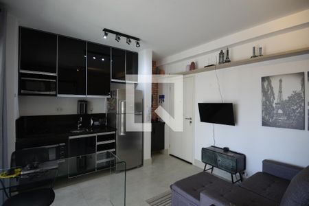 Sala/ Cozinha de apartamento à venda com 1 quarto, 40m² em Paraíso, São Paulo