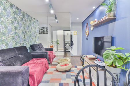 Sala Estar e Jantar de apartamento à venda com 2 quartos, 50m² em Jardim Celeste, São Paulo