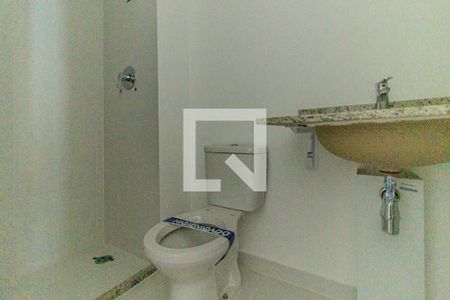 Banheiro de kitnet/studio à venda com 1 quarto, 24m² em Santa Ifigênia, São Paulo