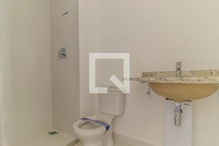 Banheiro de kitnet/studio à venda com 1 quarto, 17m² em Santa Efigênia, São Paulo