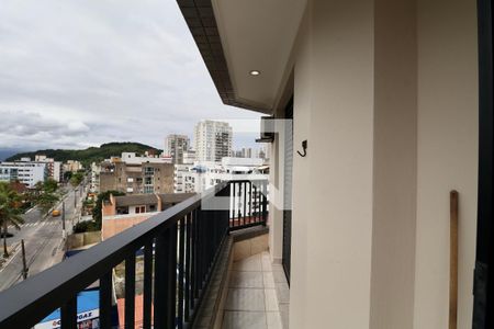 Varanda da Sala de apartamento para alugar com 3 quartos, 98m² em Jardim Asturias, Guarujá