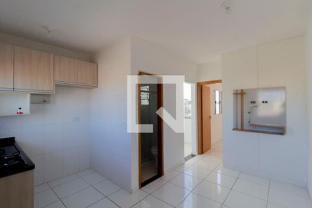 Sala e Cozinha Integrada  de apartamento para alugar com 1 quarto, 27m² em Jardim Maringa, São Paulo