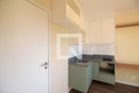Cozinha de apartamento para alugar com 1 quarto, 28m² em Chácara Santo Antônio (zona Sul), São Paulo