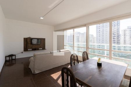 Sala de apartamento para alugar com 4 quartos, 131m² em Pitangueiras, Guarujá