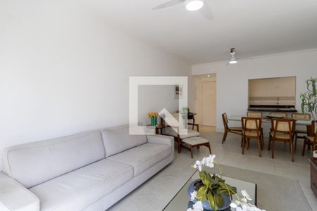 Sala de apartamento para alugar com 3 quartos, 140m² em Balneario Cidade Atlantica, Guarujá