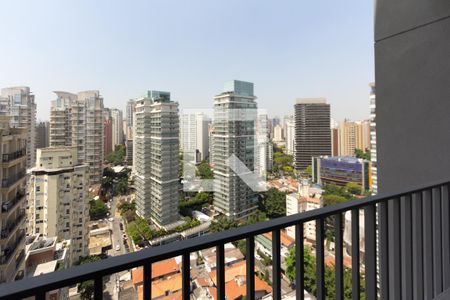 Varanda de kitnet/studio para alugar com 1 quarto, 24m² em Vila Nova Conceição, São Paulo