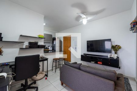 Sala de apartamento para alugar com 1 quarto, 43m² em Macuco, Santos