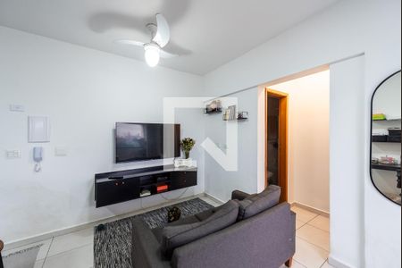 Sala de apartamento para alugar com 1 quarto, 43m² em Macuco, Santos