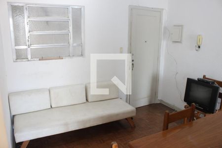 Sala de apartamento para alugar com 1 quarto, 30m² em Catiapoã, São Vicente