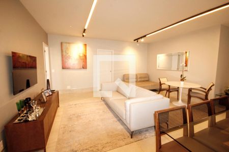 sala de apartamento à venda com 3 quartos, 118m² em Savassi, Belo Horizonte