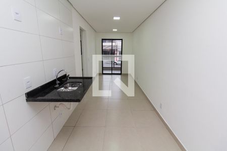 Sala e Cozinha de apartamento para alugar com 2 quartos, 39m² em Vila Euthalia, São Paulo