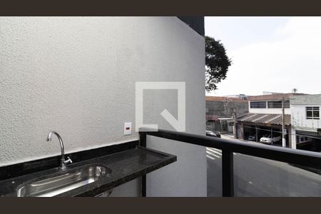 Sacada da Sala de apartamento para alugar com 2 quartos, 42m² em Vila Euthalia, São Paulo