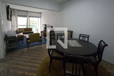 Sala de estar e jantar de apartamento para alugar com 1 quarto, 65m² em Boqueirão, Santos