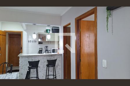 Sala  de apartamento para alugar com 1 quarto, 36m² em Guilhermina, Praia Grande