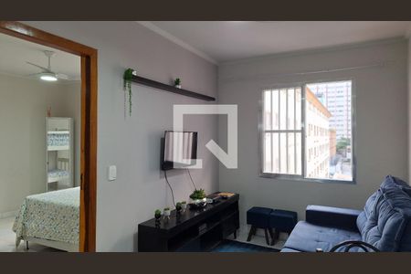 Sala de apartamento para alugar com 1 quarto, 36m² em Guilhermina, Praia Grande