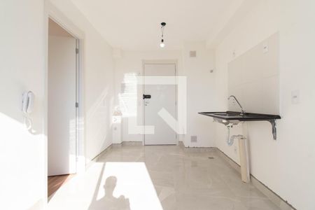 Sala - Cozinha - Área de serviço de apartamento para alugar com 1 quarto, 24m² em Mooca, São Paulo