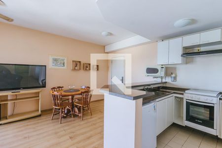 Sala/Cozinha de apartamento para alugar com 1 quarto, 52m² em Jardim São Dimas, São José dos Campos