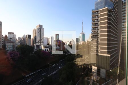Vista da Varanda de kitnet/studio à venda com 1 quarto, 25m² em Paraíso, São Paulo