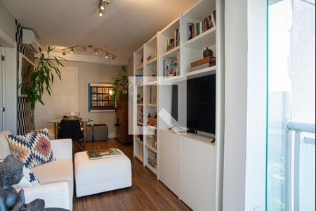 Sala de apartamento à venda com 1 quarto, 48m² em Centro, São Paulo