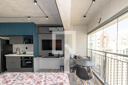 Studio de kitnet/studio para alugar com 1 quarto, 25m² em Indianópolis, São Paulo