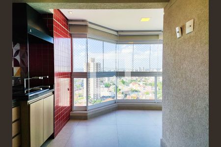 Varanda Gourmet de apartamento à venda com 3 quartos, 91m² em Vila Assunção, Santo André