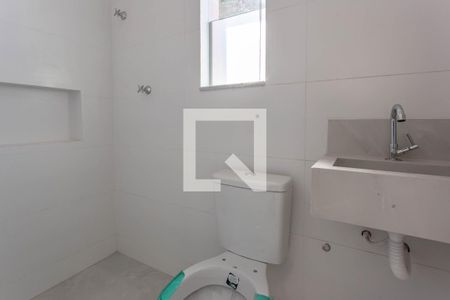 Banheiro da Suíte 1 de casa à venda com 2 quartos, 112m² em Planalto, Belo Horizonte