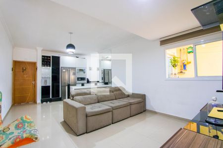 Sala de apartamento à venda com 3 quartos, 82m² em Vila Eldízia, Santo André