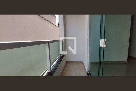 Varanda Sala de apartamento à venda com 2 quartos, 60m² em Vila São João, Santo André