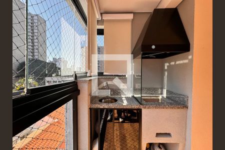Varanda gourmet de apartamento à venda com 3 quartos, 82m² em Jardim, Santo André