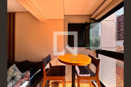 Varanda gourmet de apartamento à venda com 3 quartos, 82m² em Jardim, Santo André