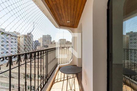 Varanda de apartamento para alugar com 3 quartos, 128m² em Higienópolis, São Paulo