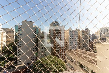 Varanda - Vista de apartamento à venda com 3 quartos, 128m² em Higienópolis, São Paulo