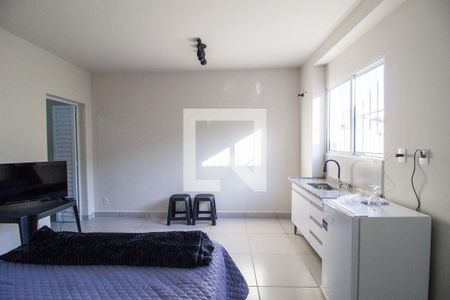 Cozinha de kitnet/studio para alugar com 1 quarto, 28m² em Vila Haro, Sorocaba