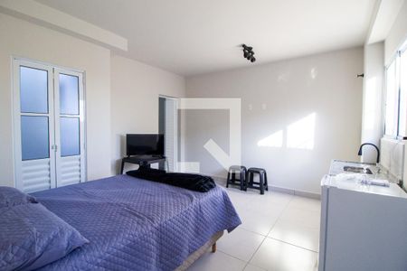 Sala e Quarto de kitnet/studio para alugar com 1 quarto, 28m² em Vila Haro, Sorocaba