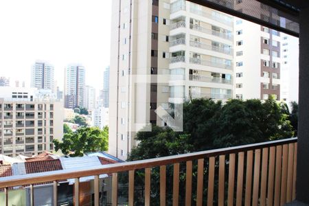 Vista da Sacada de kitnet/studio à venda com 1 quarto, 27m² em Perdizes, São Paulo