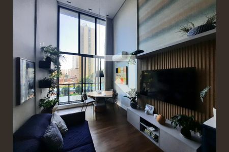 Sala de apartamento à venda com 2 quartos, 80m² em Vila Olímpia, São Paulo